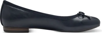Produktbild von MARCO TOZZI Damen Ballerina Schleife runde Form Slipper 2-22137-42, Größe:38 EU, Farbe:Blau