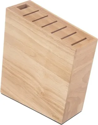 Obrázek produktu pro Dřevěný stojan na nože s přihrádkami
