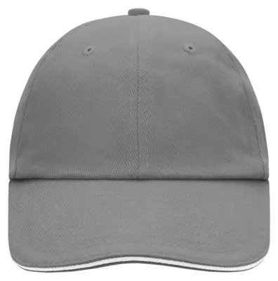Produktbild von Myrtle Beach - "Raver" Baseball-Mütze Sandwichschirm LT1309 (Einheitsgröße) (Dunkelgrau)