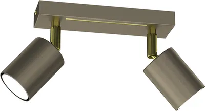 Zdjęcie produktu dla Lampa sufitowa Striper tytanowy złoto-złoty połysk 2xGU10x8W metal wym:14,5x20x5,5cm IP20 Luminex