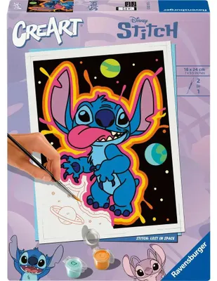Obrázek produktu pro CreArt, Malování podle čísel pro dospělé – Disney Stitch: Ztracen ve vesmíru