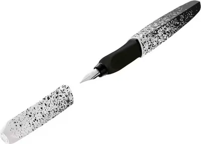 Produktbild von Pelikan 826174, Schwarz, Weiß, Kartuschenfüllsystem, Blau, Edelstahl, Beidhändig, 1 Stück(e)