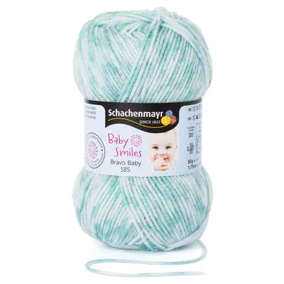 Immagine prodotto di Schachenmayr Bravo Baby 185, filati per lavoro a maglia a mano da 50 g color menta