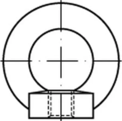 Produktbild von Reyher  Ringmuttern DIN 582 A 2 M 10 A 2 005829200100000 (10 Stück)