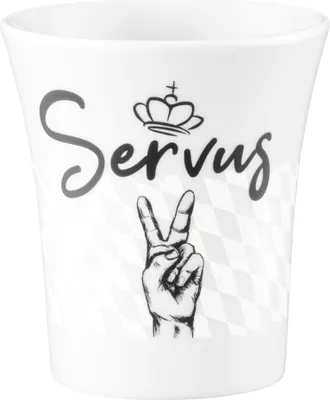 Produktbild von Diva Becher mit Henkel 0,40 l Servus Bayernbecher