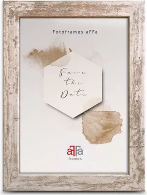 Produktbild von aFFa frames, Hekla, Bilderrahmen aus MDF, Fotorahmen, Wechselrahmen, Rechteckig, mit Acrylglasfront, Taupe, 9x13 cm