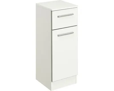 Obrázek produktu pro Koupelnová skříňka nízká Pelipal Quickset 953 lesknoucí bílá 30 x 81 x 33 cm 953.013040 hrana Imitace beton