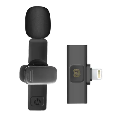 Obrázek produktu pro Bezdrátový mikrofon pro iPhone s konektorem Lightning, Puluz - černý