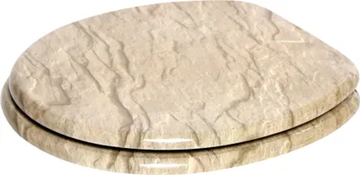 Produktbild von SANILO® WC-Sitz mit Absenkautomatik und Schnellverschluss Sand Stone, Toilettendeckel direkt vom Hersteller, Klodeckel, Klobrille, WC Deckel