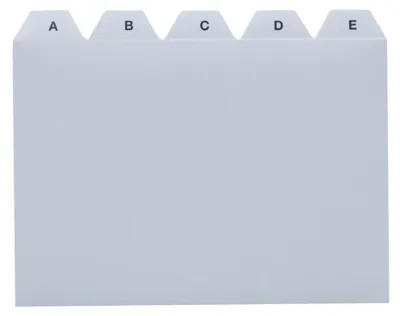 Produktbild von Leitregister PP - A6 quer, grau, 1 St.