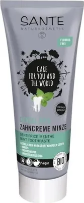 Obrázok produktu pre MäTOVÁ ZUBNÁ PASTA BEZ FLUORIDU ECO 75 ml - SANTE
