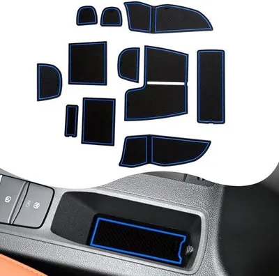 Obrázek produktu pro Protiskluzové gumové rohože na středovou konzoli pro úložný prostor v interiéru automobilu