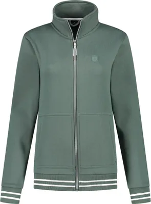 Produktbild von Kjelvik Damen Sweat Fleecejacke Cecile Gr.40 balsam grün (202140063-655)