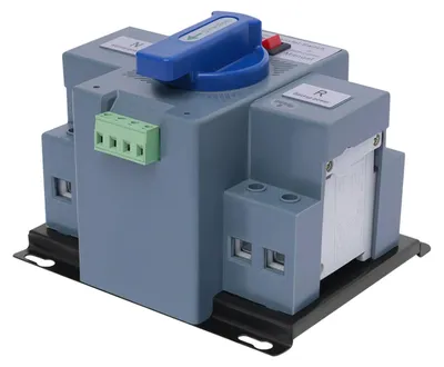 Produktbild von Automatischer Netzumschalter - 2-poliger Transfer Switch - Dual Power - 63A Lastumschalter - Legierung - Blau