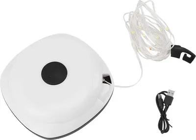 Zdjęcie produktu dla Łańcuch świetlny LED Verk 14597 z nawijanym bębnem i ładowaniem przez USB
