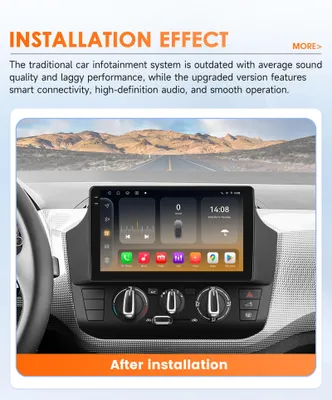Productafbeelding van Autoradio Touchscreen - 9 Inch Dubbel Din Met 360 Camera En Android 13 Voor Volkswagen Up!