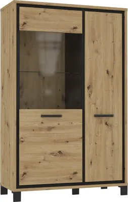 Produktbild von Highboard Artisan Eiche Holznachbildung - 161 cm - TRONDHEIM - Die Möbelfundgrube