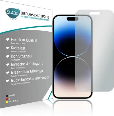 Produktbild von 4x Slabo Displayschutzfolie für iPhone 14 Pro MATT "No Reflexion" Displayfolie Schutzfolie Folie