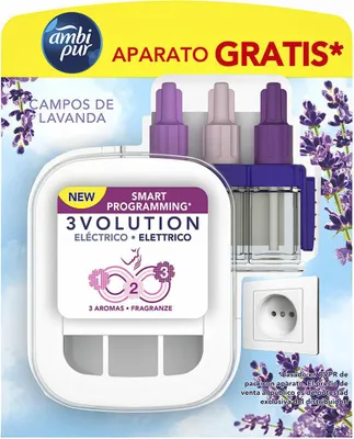 Produktbild von 3VOLUTION Lufterfrischer-Gerä t + Nachfü llpackung #Lavendel 20 ml