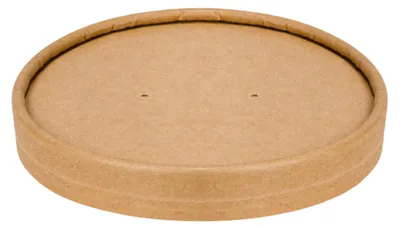 Produktbild von 50x Deckel für Suppenbecher Kraftpapier rund Ø11,5cm