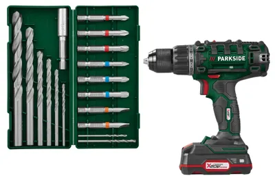 Produktbild von PARKSIDE 20V Akku Bohrschrauber Koffer PABS 20 Li-GB mit Akku&Ladegerät
