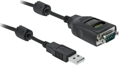 Immagine prodotto di DELOCK USB Typ-A zu Seriell DB9 Adapter mit 9 LED RS-232 tes