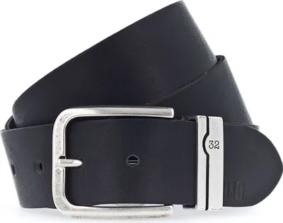 Produktbild von MUSTANG Leder Gürtel Fashion Leather Belt W80 Black schwarz