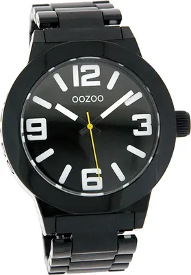Produktbild von Oozoo Damen Herren Armbanduhr schwarz Analog Vintage Series Metallarmband D2UOC3684A