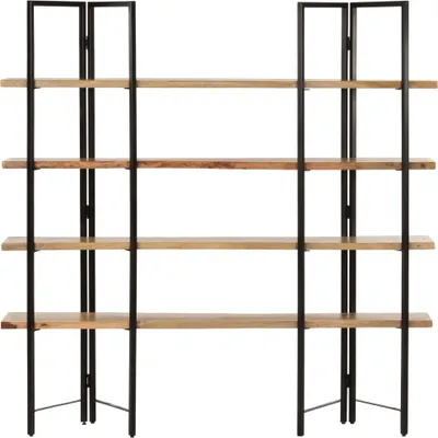 Zdjęcie produktu dla VidaXL 286603, 4 pół., Stal, Drewno, 1600 mm, 350 mm, 1600 mm