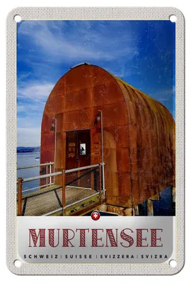 Produktbild von Blechschild Reise 12x18cm Murtensee Österreich Blechhaus Natur Schild