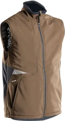Produktbild von DASSY® Fusion Softshell-Weste LEHMBRAUN/ANTHRAZITGRAU Gr.XS Länge: STANDARD