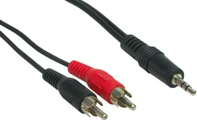 Image de Alcasa Câble audio 3.5 mm - RCA 2,5 m 3.5mm 2 x RCA Noir