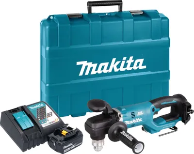 Produktbild von Makita DDA 450 RM1K Akku Winkelbohrmaschine 18 V 70 Nm Brushless + 1x Akku 4,0 Ah + Ladegerät + Koffer