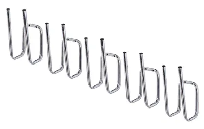 Produktbild von Alberts 5 x Stiefelhalter abgewinkelt, verzinkt, Halterhöhe 200 mm, Stahlrohr Ø 12 mm