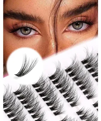 Produktbild von Wimpern-Cluster Katzenaugen C Curl Natürliche Wispy Wimpernverlängerungen 7 Paare