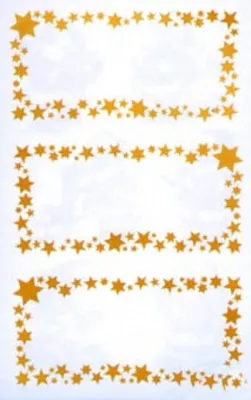 Obrázok produktu pre Avery 52622, Zlato, Biela, Obdĺžnik, Permanentný, Papája, 3 kusov, 2 listy