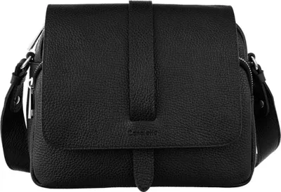 Produktbild von Klassische Handtasche aus Naturgenarbtem Leder, mittlere Größe, mit Magnetverschluss und verstellbarem Schulterriemen