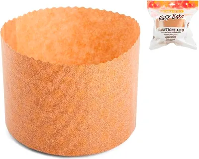 Zdjęcie produktu dla Zestaw 2 papierowych foremek do panettone easy bake 750 g 16x12 h cm