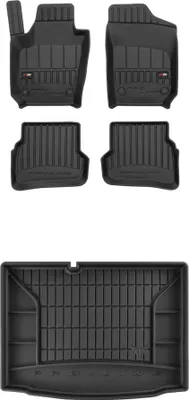 Produktbild von FROGUM Gummimatten Auto Fußmatten + Kofferraummatte für Skoda Fabia III 2014-2022