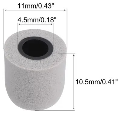 Image de Embouts en Mousse de Remplacement pour šŠcou-teurs, Taille Petite 4,7-5,5 mm, Argent, Lot de 8