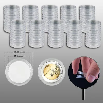 Produktbild von Prophila Collection 100 Münzkapseln Innendurchmesser 26 mm
