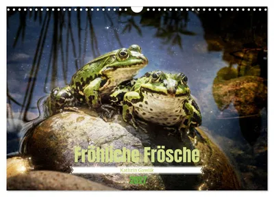 Produktbild von Fröhliche Frösche (Wandkalender 2027 DIN A3 quer), CALVENDO Monatskalender