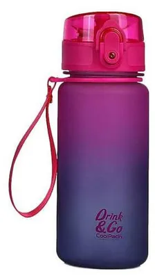 Zdjęcie produktu dla Brisk Mini Bidon 400ml – Styl Frappe w gradientowych odcieniach – Wygoda na świeżym powietrzu!