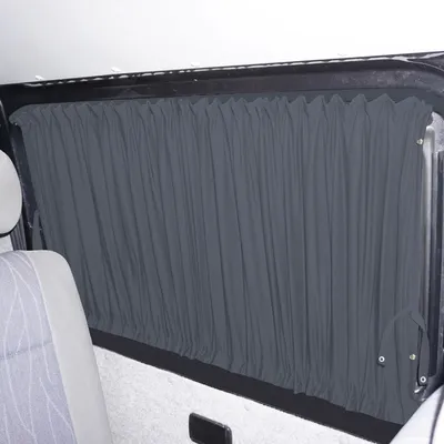 Produktbild von Maß Gardinen Set blickdicht für VW T5 T6 T6.1 Multivan Caravelle kurz (BL717-2)