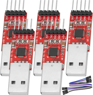 Produktbild von AZ-Delivery Werkzeug & Messgeräte CP2102 USB zu TTL Konverter HW-598 für 3,3V und 5V mit Jumper Kabel, 5x HW-598