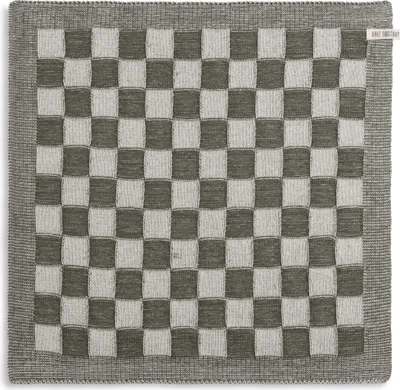 Produktbild von Knit Factory Küchentuch Block - Ecru/Khaki - 50x50 cm