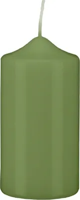 Produktbild von Stumpen Kerzen Grün 25 x Ø 6 cm, 8 Stück getauchte Stumpenkerzen mit Spitzkopf in RAL Qualität
