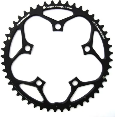 Produktbild von Stronglieght Rennradkettenblatt Schwar Lochkr 110Mm 52Z
