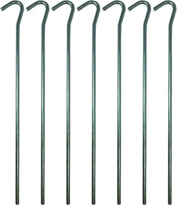 Produktbild von 7x Heringe Zeltheringe Zeltstifte Zeltnagel Erdnagel Bodenanker Zelthering 23 cm