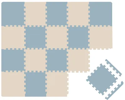Produktbild von 18 Teile Spielmatte Baby Puzzlematte 30x30 Krabbelmatte Bodenmatte Kinderzimmer